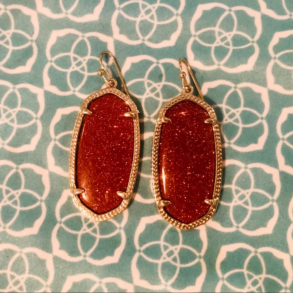 Burnt Orange Kendra Scott Earrings
